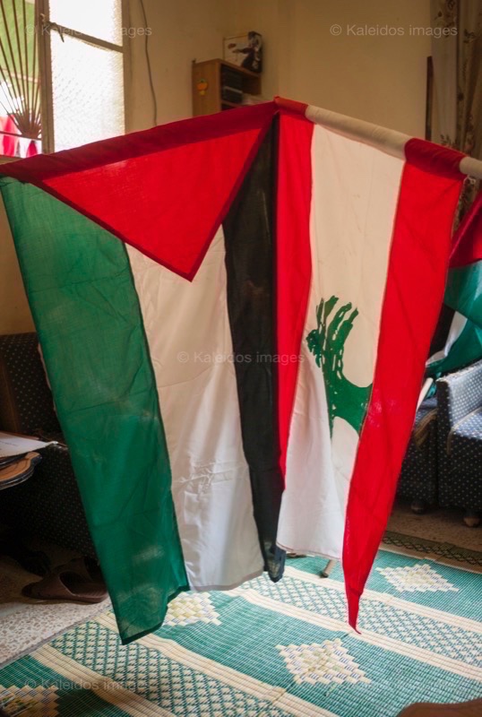 Flags;Kaleidos images;La parole à l'image;Palestinans;Palestinian Refugees;Palestinian flag;Palestinians;Refugee camps;Refugees;Scouts;Shatila;Tarek Charara;UNRWA;Lebanese flag