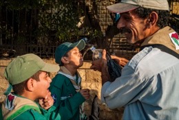 Kaleidos-images;La-parole-à-limage;Palestinans;Palestinian-Refugees;Palestinians;Refugees;Scouts;Tarek-Charara;Flags;Jamal-Al-Hindawi;Jamal-Hindawi