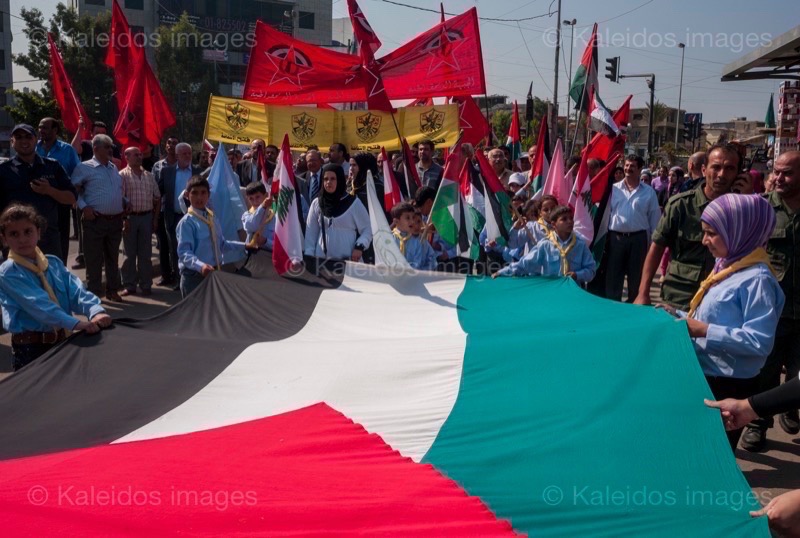 Flags;Kaleidos images;La parole à l'image;Palestinian Refugees;Palestinians;Refugee camps;Scouts;Shatila;Tarek Charara