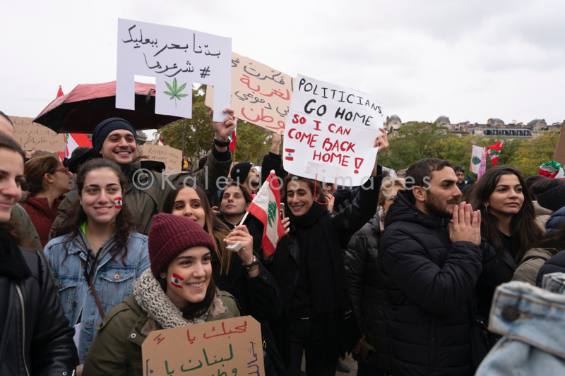 Anti-Corruption;Demonstration;Kaleidos;Kaleidos images;Lebanon;Paris;Secular state;Tarek Charara