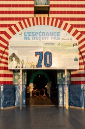 Archdiocese-of-Cotonou;-Banner;-Benin;-Cathedral;-Cotonou;-Decoration;-Jubilee;-Kaleidos;-Kaleidos-images;-La-parole-à-limage;-Late-afternoon;-Logo;-Notre-Dame-de-Miséricorde;-Places-of-worship;-Stories-Pictures;-Tarek-Charara