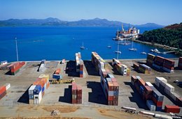 Bay;-Comoros-Archipelago;-Containers;-Elevated-view;-France;-Indian-Ocean;-Kaleidos;-Kaleidos-images;-La-parole-à-limage;-Laurent-Abad;-Maritime-transport;-Mayotte;-Port;-Sailboats;-Storage-yard;-Stories-Pictures