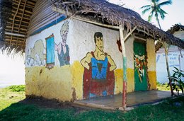 Architecture;-Coconut-palm;-Comoros-Archipelago;-Daily-life;-Figures;-France;-Hut;-Indian-Ocean;-Kaleidos;-Kaleidos-images;-La-parole-à-limage;-Laurent-Abad;-Mayotte;-Mural-painting;-Stories-Pictures;-Thatched-roof