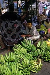 Mayotte;Comoros;Mamoudzou;Markets;Sale;Bananas;Woman;Women
