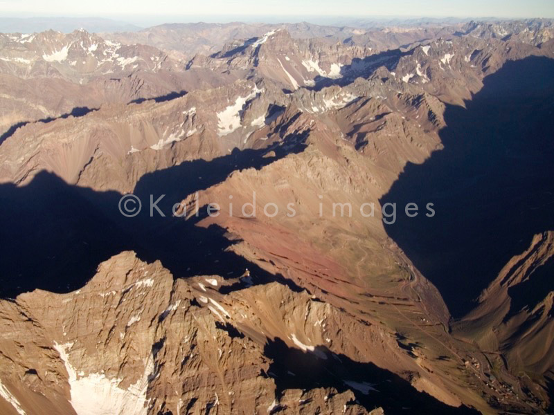 Mountains;Chile;Andes;Aerial photography;Airborne imagery;Seen from the sky;Seen from above;Laurent Abad;Kaleidos images;La parole à l'image
