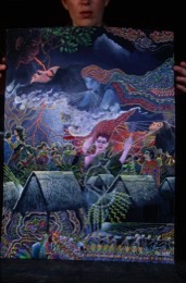 Ayahuasca,Hervé-Merliac,Kaleidos-images;La-parole-à-limage;Pablo-César-Amaringo;Paintings;Art