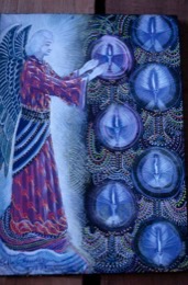Ayahuasca,Hervé-Merliac,Kaleidos-images;La-parole-à-limage;Pablo-César-Amaringo;Paintings;Art