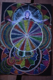 Ayahuasca,Hervé-Merliac,Kaleidos-images;La-parole-à-limage;Pablo-César-Amaringo;Paintings;Art