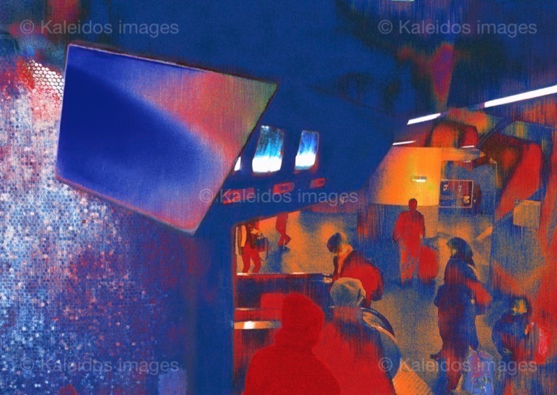Illustration;Kaleidos images;La parole à l'image;Marie-Geneviève Burguière;Metro;Metropolitan;Paris;Public transportation;RATP;RER