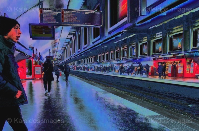 Illustration;Kaleidos images;La parole à l'image;Marie-Geneviève Burguière;Metro;Metropolitan;Paris;Public transportation;RATP;RER