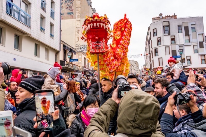 Belleville;Chinese New Year;France;Kaleidos;Kaleidos images;La parole à l'image;Lunar New Year;Paris;Paris 19;Paris XIX;Tarek Charara;Crowds;People;Dragons