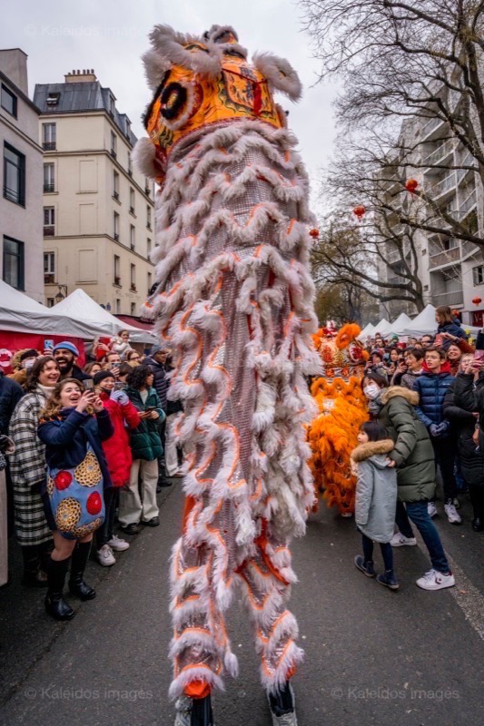 Belleville;Chinese New Year;France;Kaleidos;Kaleidos images;La parole à l'image;Lunar New Year;Paris;Paris 19;Paris XIX;Tarek Charara;Lion dance;Lions;Dance