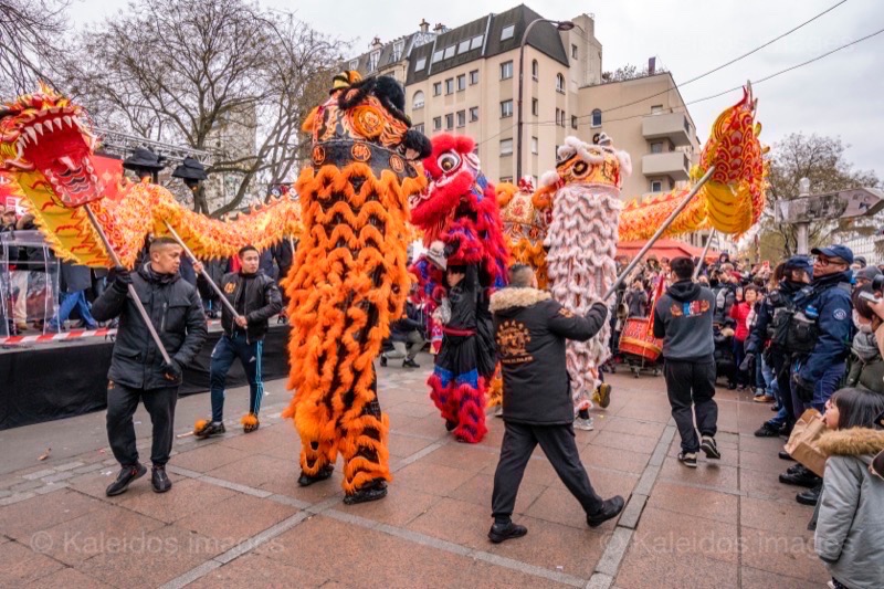 Belleville;Chinese New Year;France;Kaleidos;Kaleidos images;La parole à l'image;Lunar New Year;Paris;Paris 19;Paris XIX;Tarek Charara;Dance;Lion dance;Dragon dance