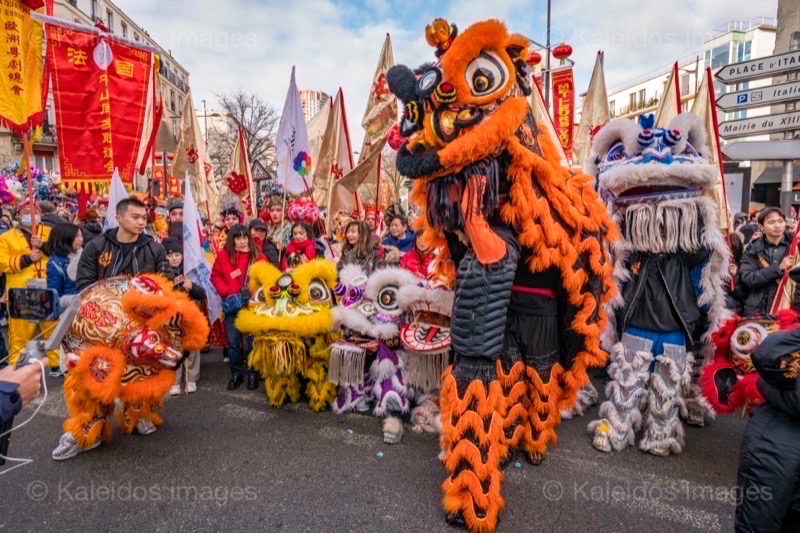 Chinese New Year, Kaleidos, Kaleidos images, La parole à l'image, Lions, Lion dance, Lunar New year, Paris, Paris XIII, Tarek Charara