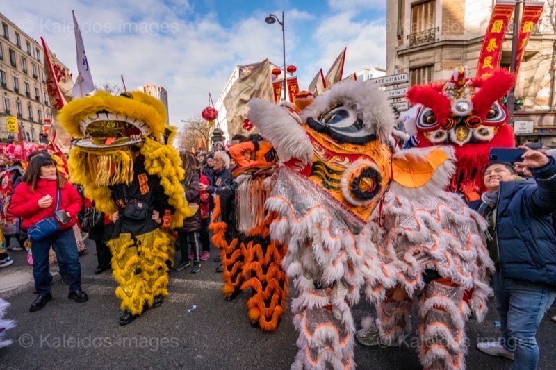 Chinese New Year, Kaleidos, Kaleidos images, La parole à l'image, Lions, Lion dance, Lunar New year, Paris, Paris XIII, Tarek Charara