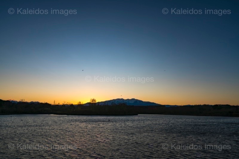 Canigó;Evenings;France;Lake of Villeneuve;Lake of Villeneuve de la Raho;Lakes;Pyrénées orientales;Roussillon;Sunsets