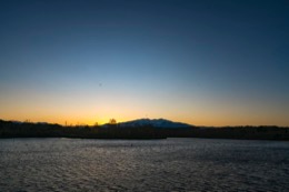 Canigó;Evenings;France;Lake-of-Villeneuve;Lake-of-Villeneuve-de-la-Raho;Lakes;Pyrénées-orientales;Roussillon;Sunsets