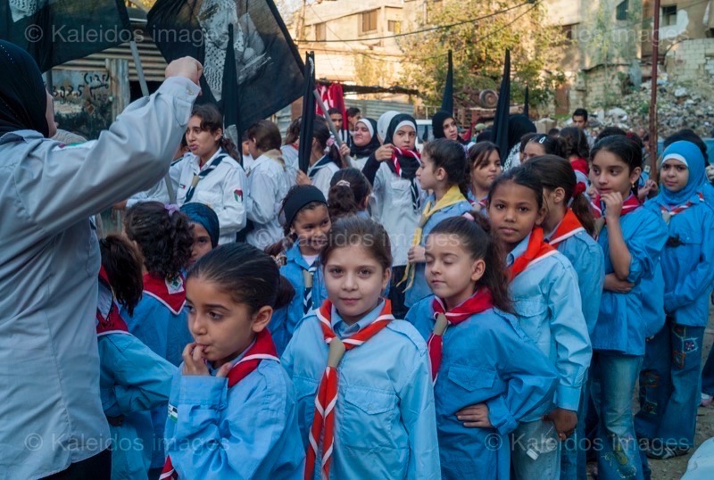 Kaleidos images;La parole à l'image;Palestinans;Palestinian Refugees;Palestinians;Refugees;Scouts;Tarek Charara;Flags;UNRWA