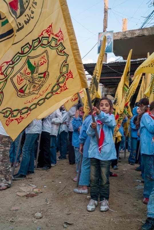 Kaleidos images;La parole à l'image;Palestinans;Palestinian Refugees;Palestinians;Refugees;Scouts;Tarek Charara;Flags;UNRWA
