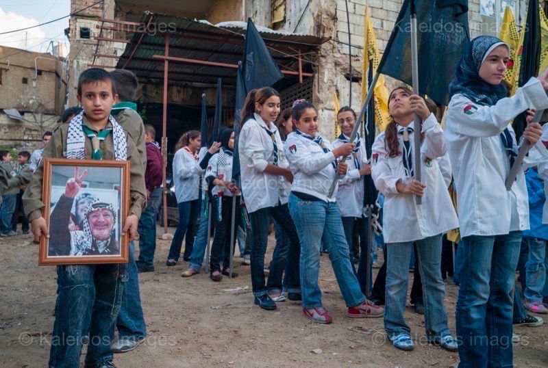 Kaleidos images;La parole à l'image;Palestinans;Palestinian Refugees;Palestinians;Refugees;Scouts;Tarek Charara;Flags;UNRWA