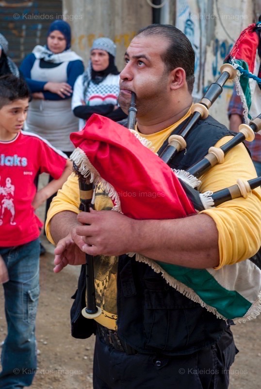 Bagpipes;La parole à l'image;Palestinans;Palestinian Refugees;Refugee camps;Refugees;Scouts;UNRWA