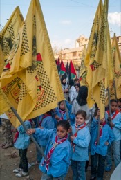 Kaleidos-images;La-parole-à-limage;Palestinans;Palestinian-Refugees;Palestinians;Refugees;Scouts;Tarek-Charara;Flags;UNRWA