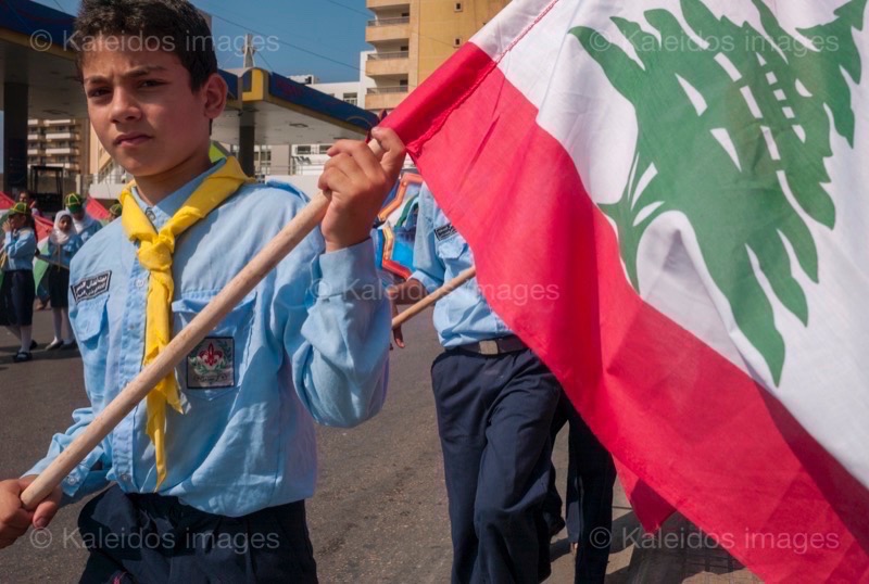 Flags;Kaleidos images;La parole à l'image;Palestinian Refugees;Palestinians;Refugee camps;Scouts;Shatila;Tarek Charara