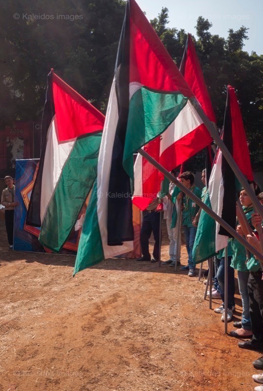 Flags;Kaleidos images;La parole à l'image;Palestinian Refugees;Palestinians;Refugee camps;Scouts;Shatila;Tarek Charara