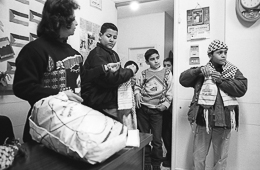 Boys;Children;Demonstrations;Kaleidos-images;Keffiyeh;Palestinian-Refugees;Palestinians;Shatila;Tarek-Charara;Ahmad-Al-Hindawi;Ahmad-Hindawi;UNRWA;Refugee-camps