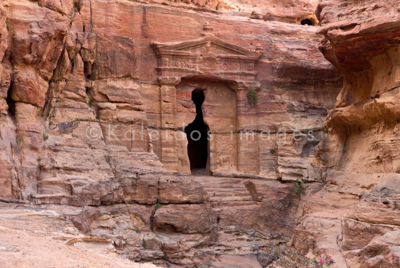 Tarek Charara;Kaleidos images;UNESCO;World Heritage;Graves;Tombs;History;Nabateans;Petra;Jordan;Biclinium;Lion Biclinium