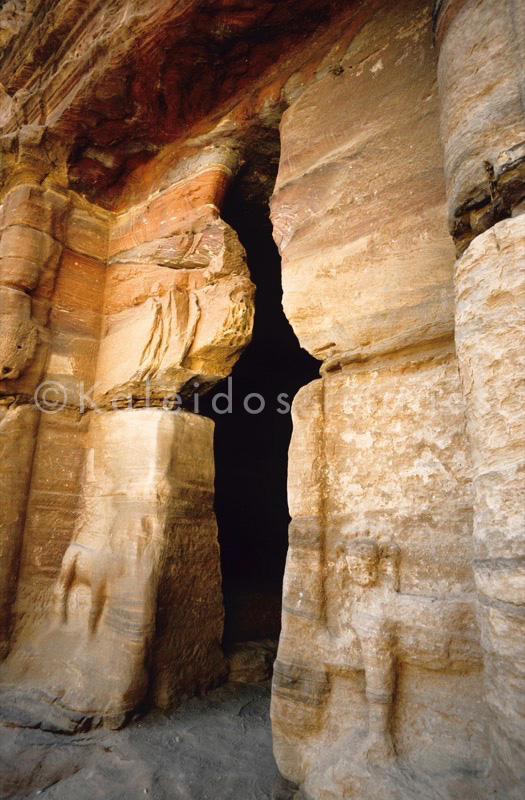 Tarek Charara;Kaleidos images;UNESCO;World Heritage;Graves;Tombs;History;Nabateans;Petra;Jordan;Biclinium;Lion Biclinium