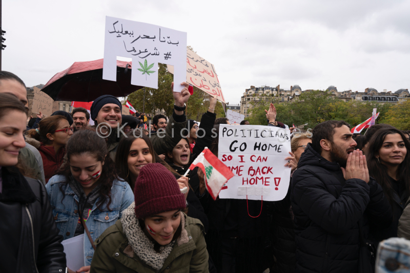 Anti-Corruption;Demonstration;Kaleidos;Kaleidos images;Lebanon;Paris;Secular state;Tarek Charara