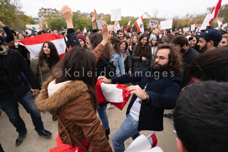 Anti-Corruption;Demonstration;Kaleidos;Kaleidos images;Lebanon;Paris;Secular state;Tarek Charara