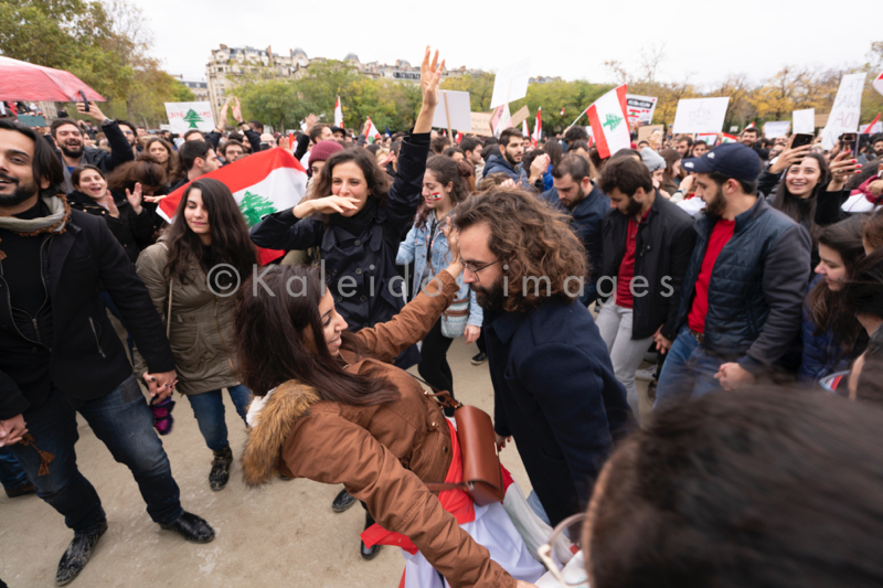 Anti-Corruption;Demonstration;Kaleidos;Kaleidos images;Lebanon;Paris;Secular state;Tarek Charara