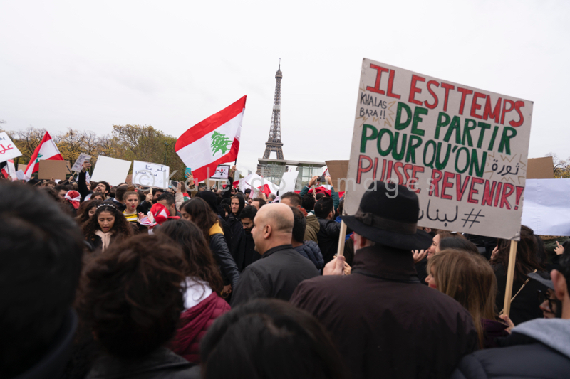 Anti-Corruption;Demonstration;Kaleidos;Kaleidos images;Lebanon;Paris;Secular state;Tarek Charara