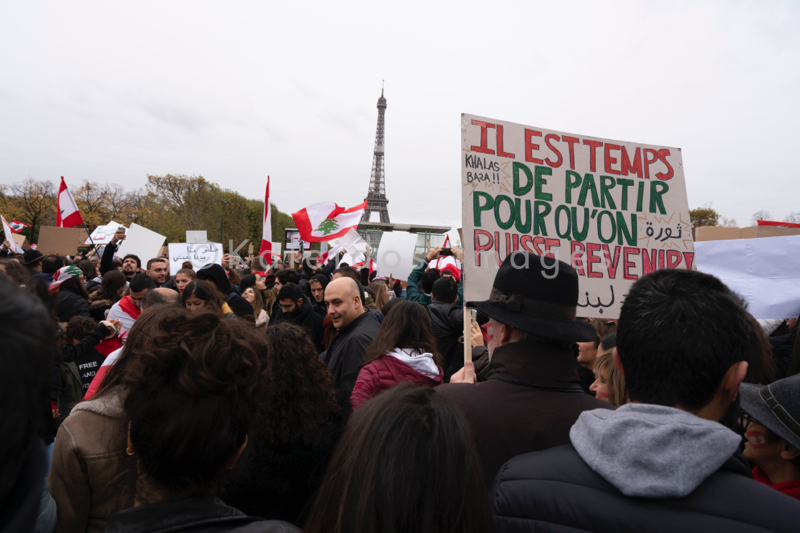 Anti-Corruption;Demonstration;Kaleidos;Kaleidos images;Lebanon;Paris;Secular state;Tarek Charara