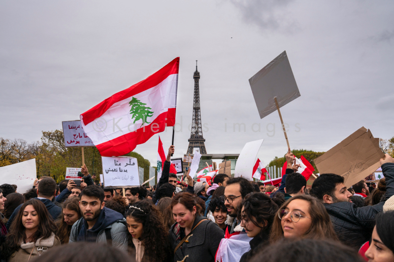 Anti-Corruption;Demonstration;Kaleidos;Kaleidos images;Lebanon;Paris;Secular state;Tarek Charara