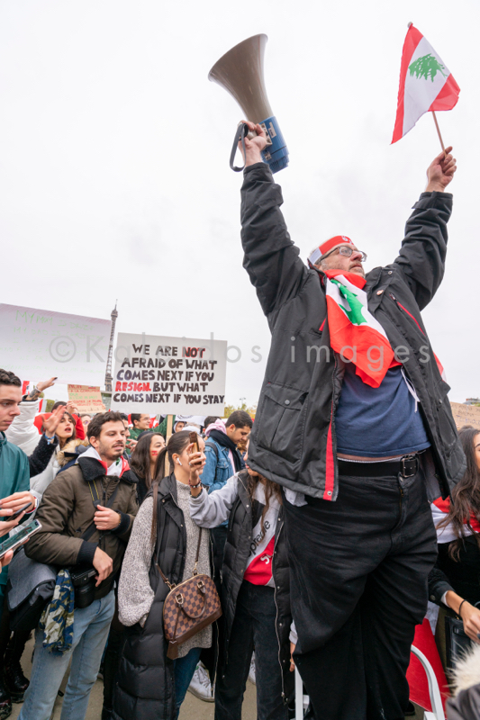 Anti-Corruption;Demonstration;Kaleidos;Kaleidos images;Lebanon;Paris;Secular state;Tarek Charara