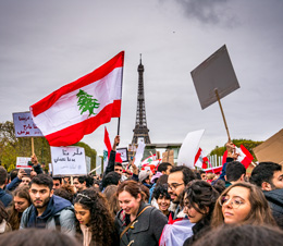 Lebanese demonstration in Paris